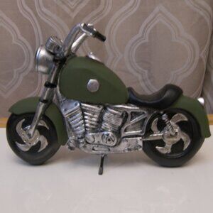 Motorcycle birdhouse/sculpture